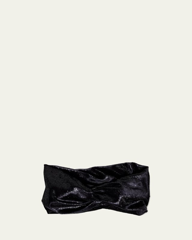 Malia Shiny Satin Turban Headband